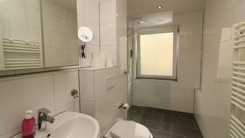 Shower, hair dryer