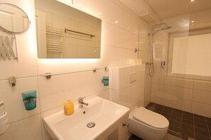 Shower, hair dryer