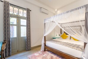 Classic Double Room, 1 King Bed, Patio, Courtyard View | In-room safe, blackout drapes, soundproofing, iron/ironing board - The Fort House (Galle)