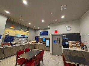 Free daily buffet breakfast