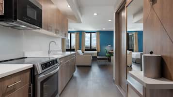 Suite, 2 Queen Beds | Private kitchen