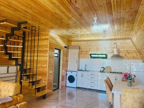 Chalé luxo | Área de estar