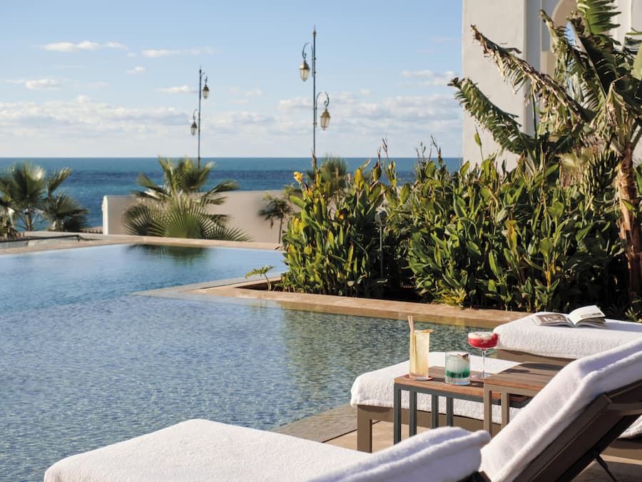 2 outdoor pools, pool umbrellas, sun loungers