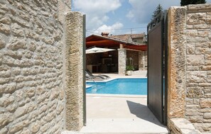 A heated pool