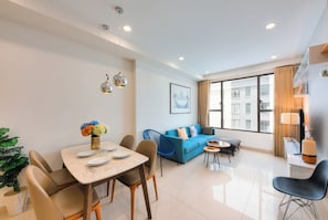 Living area - Macy Apartment - Tresor Sai Gon Downtown (HCMC)