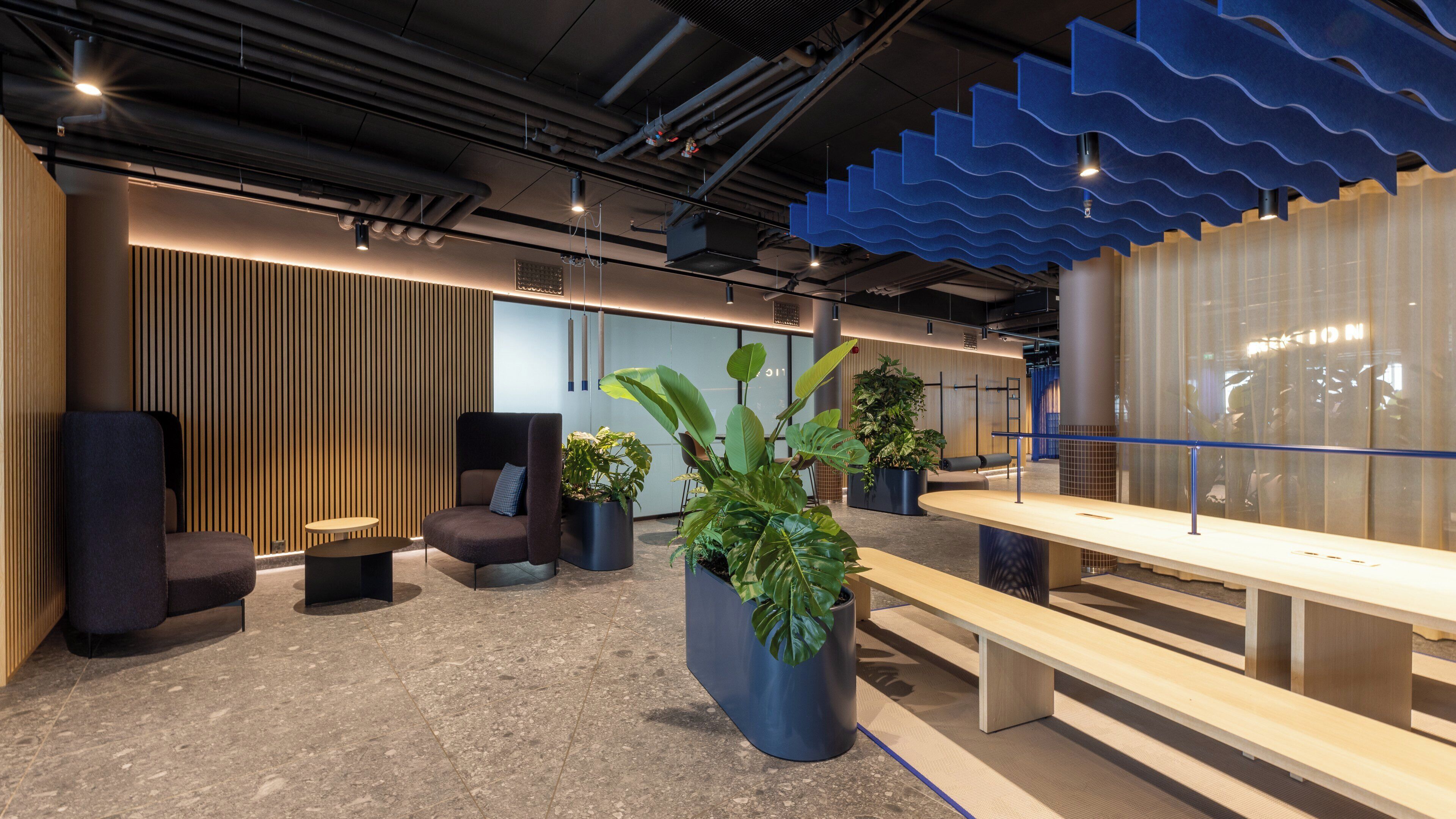 Sala de estar en el lobby