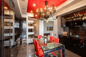 Appartement Confort | Cuisine privée | Réfrigérateur, four, plaque de cuisson, plancha