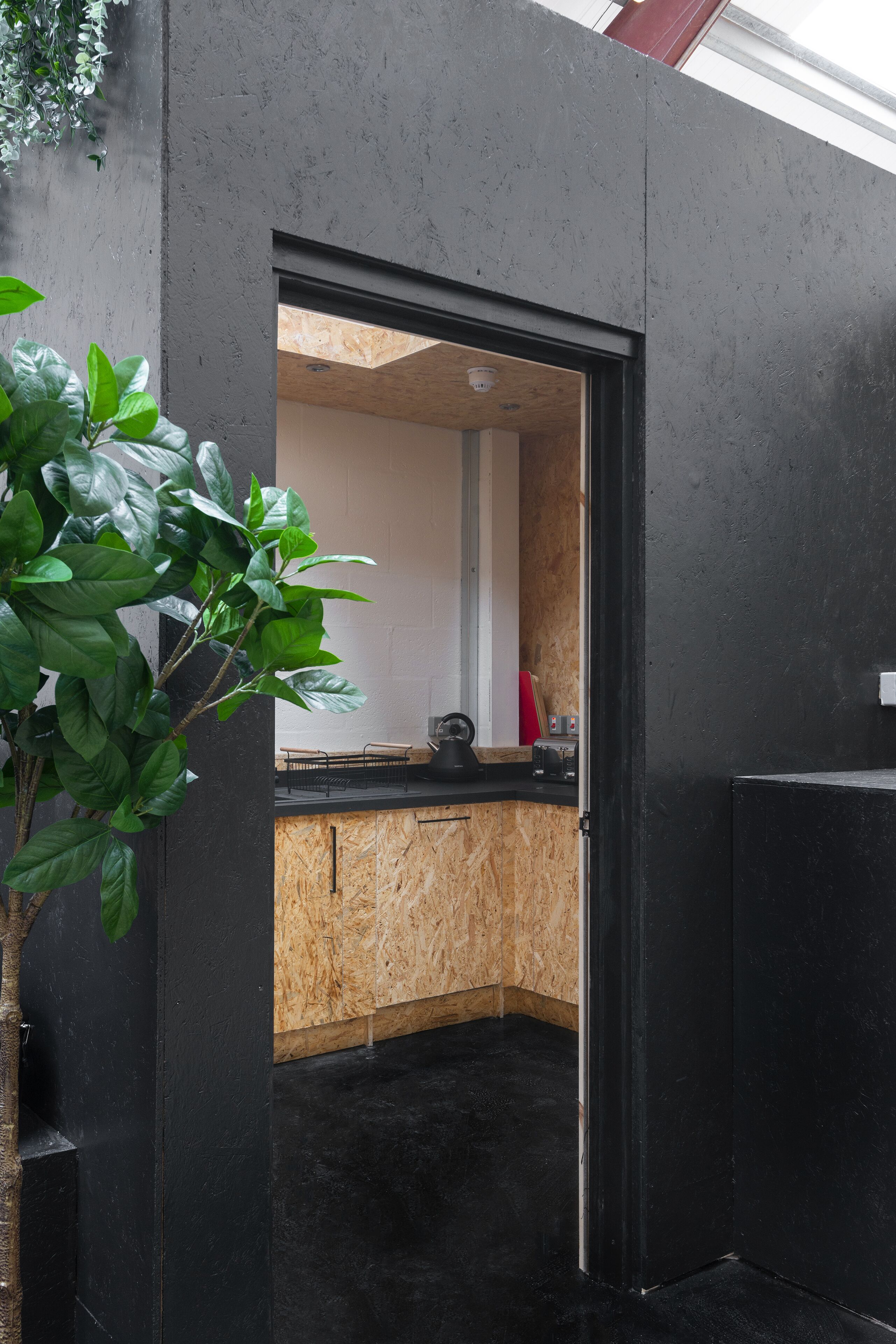 Fridge, microwave, electric kettle