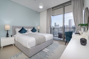 Căn hộ Elite | 2 phòng ngủ, bộ trải giường bằng vải cotton Ai Cập 