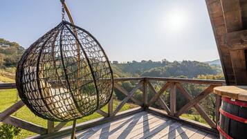 Family House, 2 Bedrooms, Mountainside (Vineyard Cottage Grajska Kašča) | Balcony view
