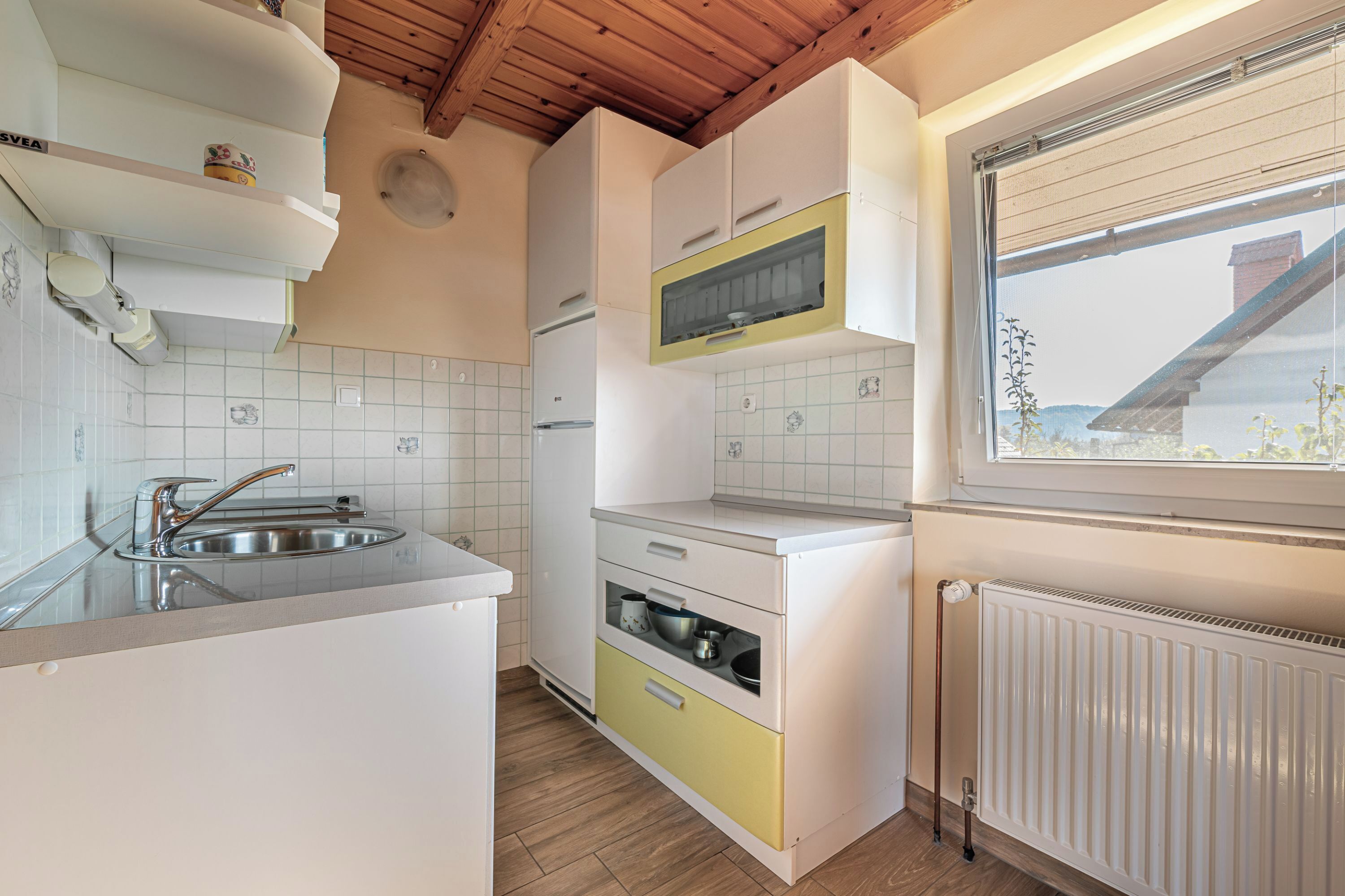 家庭單棟房屋, 多間臥室, 山旁 (Vineyard Cottage Urban) | 私人廚房 | 雪櫃、微波爐、焗爐、爐具