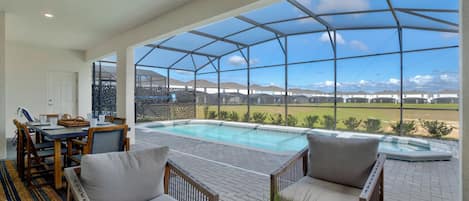 A heated pool