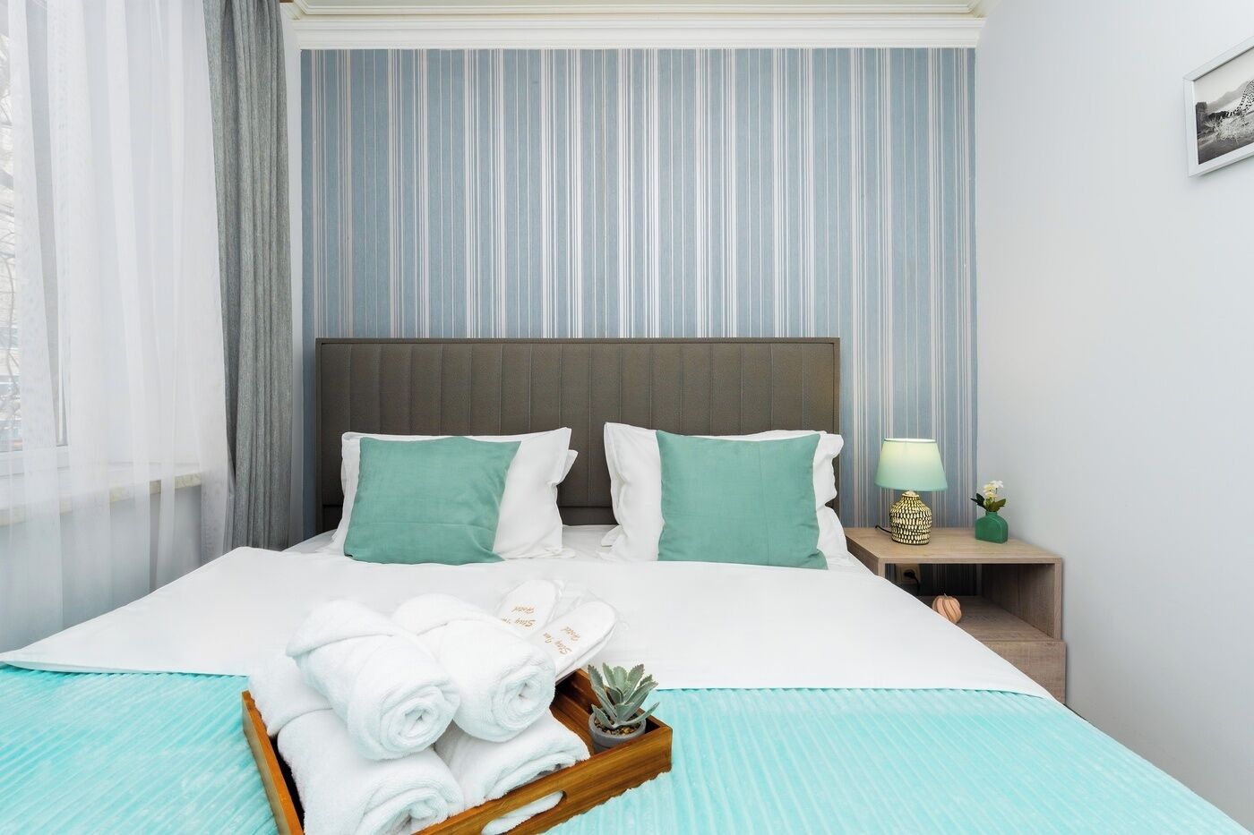 Economy appartement | 1 slaapkamer, luxe beddengoed, een laptopwerkplek