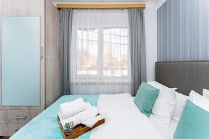 Appartement Ăconomique | 1 chambre, literie de qualitĂ© supĂ©rieure