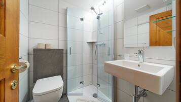 Shower, toilet paper