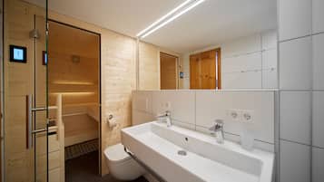 Dusche, Haartrockner, Toilettenpapier