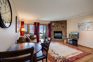 TV, fireplace - P103C | Nice Furnishings | Free City Bus | Hot Tub (Steamboat Springs)