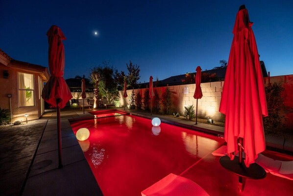 A heated pool