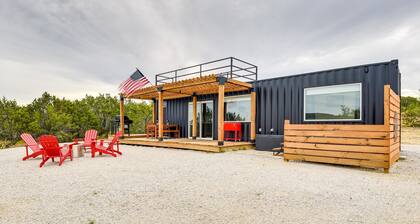 Remote Strawn Container Home With Hot Tub!