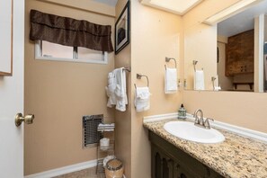 Hair dryer, towels