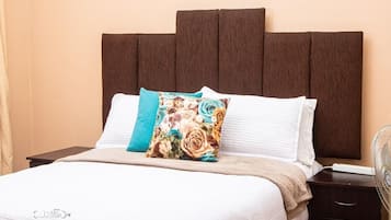 2 bedrooms, iron/ironing board, WiFi, bed sheets