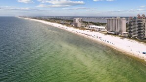 A coastal view with a beach, ocean, and beachfront buildings. - Beautiful house at Lost Key Resort Perdido Key (Perdido Key)