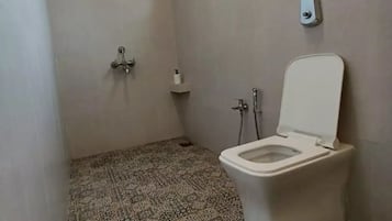 Secador de pelo, toallas, jabón, papel higiénico