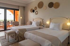 Superior Twin Garden View | Egyptinpuuvillaiset lakanat, ylelliset vuodevaatteet