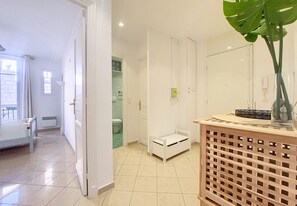 Shower, hair dryer