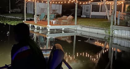 Water view Home with Dock on Canal with access to Lake!