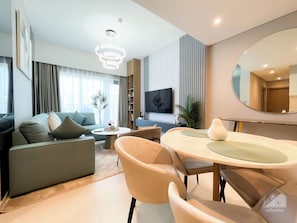 Apartment (2 Bedrooms) | Living room - Luxury Burj Royale Burj Khalifa & Fountain view (Dubai)