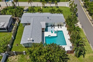 Aerial view - 308 Formosa Drive (Cocoa Beach)