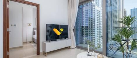 65-inch Smart TV with cable channels