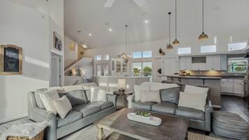 Smart TV, DVD player, books, offices