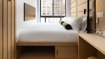 Down comforters, in-room safe, laptop workspace, blackout drapes