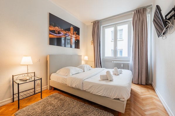 2 Schlafzimmer, Bügeleisen/Bügelbrett, kostenloses WLAN, Bettwäsche