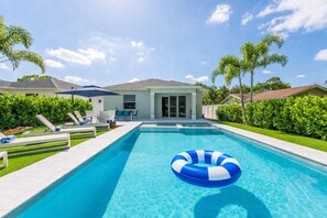 A heated pool