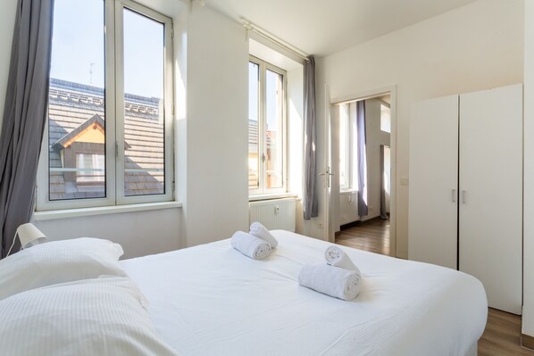 1 Schlafzimmer, kostenloses WLAN, Bettwäsche