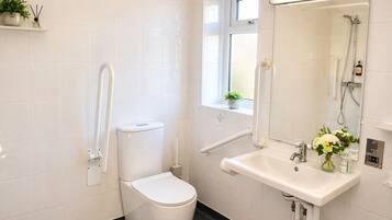 Amenidades de baño ecológicas, secadora de cabello, toallas, jabón