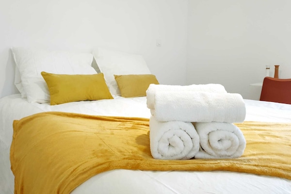 1 bedroom, desk, soundproofing, iron/ironing board