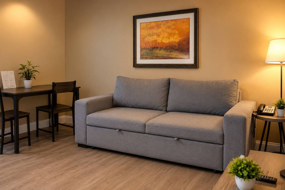 Basic Apartment | Living area | 45-inch LED TV with digital channels