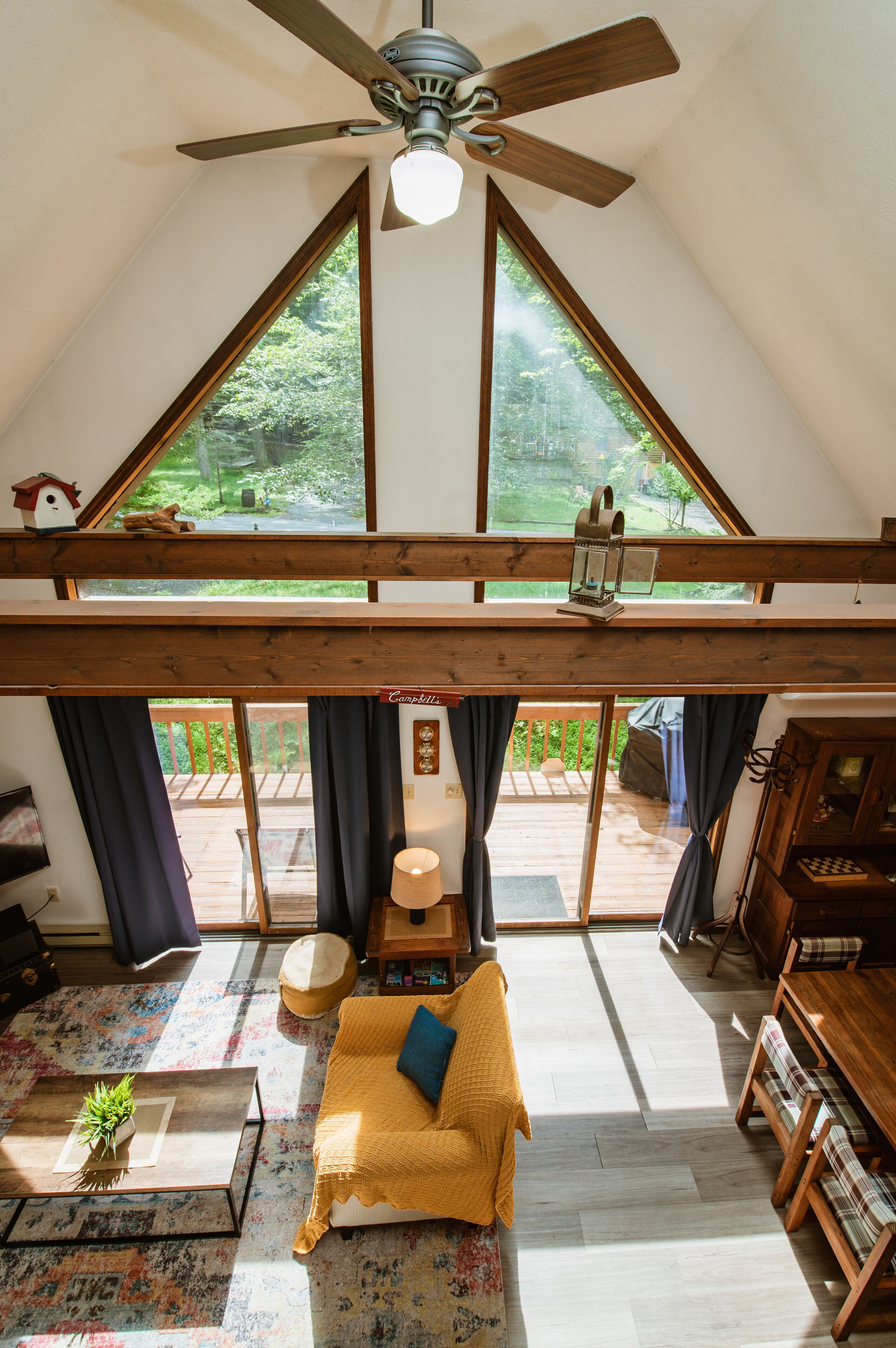 Smart TV, fireplace, video games, foosball