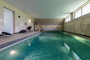 Indoor pool, a heated pool