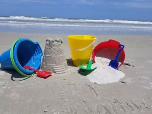 Liegestühle, Strandtücher