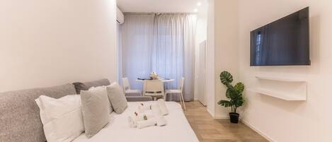 1 soverom, strykejern/-brett, wi-fi og sengetøy