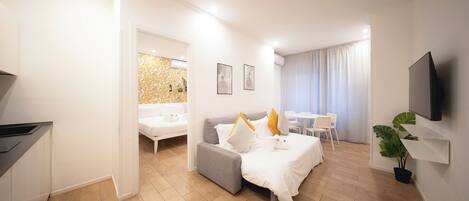 1 chambre, fer et planche Ă repasser, Wi-Fi, draps fournis