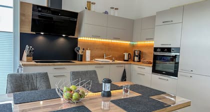 Neu Erbautes Ferienhaus Boddenblick Klausdorf Am Nationalpark