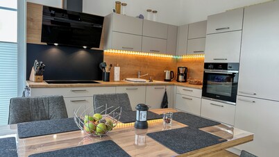 Neu Erbautes Ferienhaus Boddenblick Klausdorf Am Nationalpark