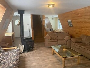 Smart TV, fireplace, DVD player, computer monitors
