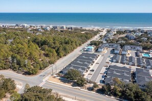 Stunning coastal neighborhood with tree-lined streets and ocean views.